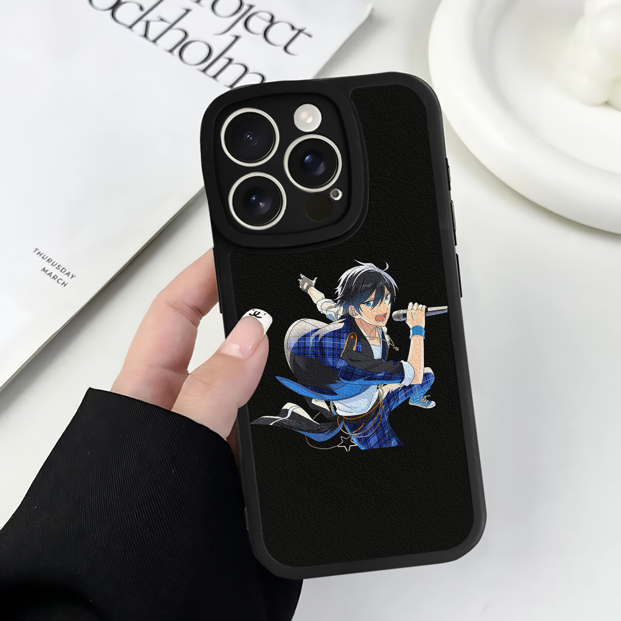 （画像用） あんさんぶるスターズ! Ensemble Stars 【iPhone 16シリーズ対応】シリコンスマホケース（レザー調） 材質：シリコン